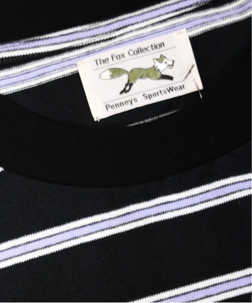 PENNEYS(ぺニーズ)の「PENNEY'S/ペニーズ THE FOX BORDER LS TEE フォックスボーダーLS-TシャツユニセックスPN22F013(Tシャツ/カットソー・メンズ・グリーン/ネイビー/ブラック・L/XL/M)」の5枚目の写真