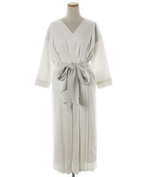 サイズ Elendeek エレンディーク ワンピース Vネック 七分袖 マキシ丈 カシュクール 黒 ブランディア 店 エレンディ Socialmovementmedia Com