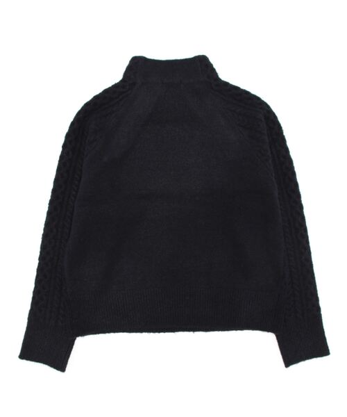 Te chichi(テチチ)の「金釦スタンドネックケーブルアランニット(ニット/セーター・レディース・オフホワイト/ブラウン/ネイビー・フリ-)」の12枚目の写真