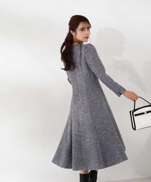 PROPORTION BODY DRESSING(プロポーションボディドレッシング)の「ツイードフレアワンピース / 1212240100(ワンピース・レディース・ダークグレー/オフホワイト・MEDIUM/SMALL/X-SMALL)」の20枚目の写真