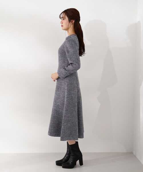 PROPORTION BODY DRESSING(プロポーションボディドレッシング)の「ツイードフレアワンピース / 1212240100(ワンピース・レディース・ダークグレー/オフホワイト・MEDIUM/SMALL/X-SMALL)」の21枚目の写真