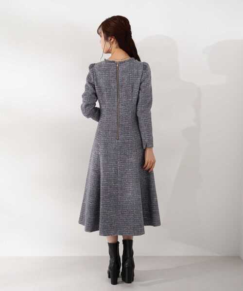 PROPORTION BODY DRESSING(プロポーションボディドレッシング)の「ツイードフレアワンピース / 1212240100(ワンピース・レディース・ダークグレー/オフホワイト・MEDIUM/SMALL/X-SMALL)」の22枚目の写真