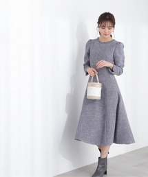 PROPORTION BODY DRESSING | ツイードフレアワンピース / 1212240100(ワンピース)