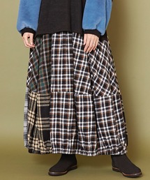 チャイハネ | 【チャイハネ】チェックパッチワークバルーンスカート(スカート)
