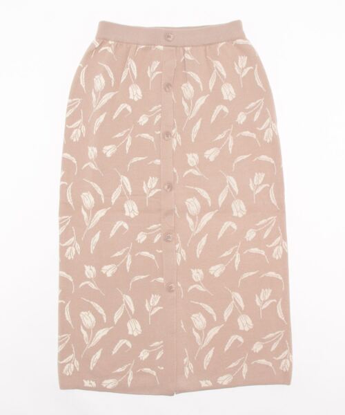 Te chichi TERRASSE（テチチテラス）の「花柄ジャカードニットスカート(セットアップ可)（スカート・レディース・モカ/ネイビー/ブラック・ﾌﾘ-）」の17枚目の写真