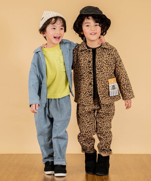 F.O.KIDS（エフオーキッズ）の「F.O.KIDS/エフオーキッズ シェフシャツジャケット（デニムジャケット・キッズ・ネイビー/ブルー系/ワインレッド/レオパード/ベージュ/カーキ・140/130）」の20枚目の写真