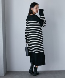 LB.04/スキッパーカラーニットワンピース