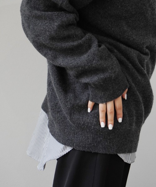 Port(ポート)の「シャツ風 レイヤード 付け裾 #_(その他トップス・レディース・ホワイト×ブラック/その他1/その他2/ホワイト/その他3/その他4・FREE)」の22枚目の写真