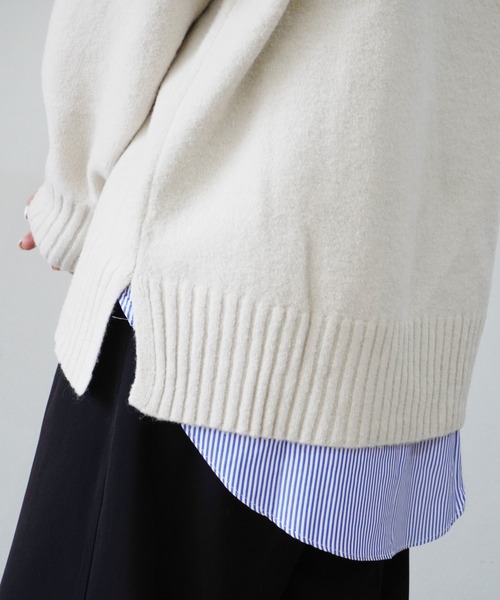 Port(ポート)の「シャツ風 レイヤード 付け裾 #_(その他トップス・レディース・ホワイト×ブラック/その他1/その他2/ホワイト/その他3/その他4・FREE)」の19枚目の写真