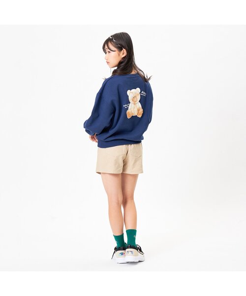 algy(アルジー)の「ワッフルクルーソックス(ソックス/靴下・キッズ・チャコール/ピンク/グリーン・21/24)」の5枚目の写真