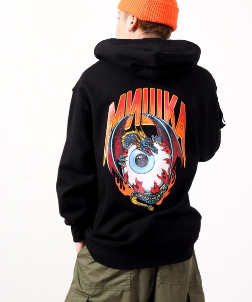 MISHKA（ミシカ）の「MISHKA スウェットジップパーカー（パーカー・メンズ・ブラック/グレー系その他/グレー/ブラック系その他・L/2XL/XL/M）」の2枚目の写真