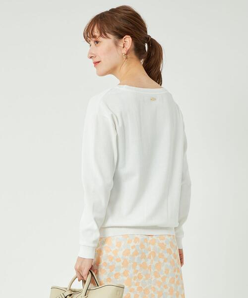 green label relaxing（グリーンレーベルリラクシング）の「ミラノ ポンチ リブツキ クルーネック プルオーバー カットソー（Tシャツ/カットソー・レディース・ホワイト/ネイビー/イエロー/その他1・FREE）」の21枚目の写真