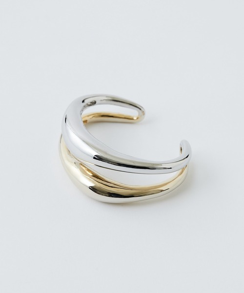 GALLARDAGALANTE（ガリャルダガランテ）の「Plumpバイカラーバングル（バングル/リストバンド・レディース・シルバー×ゴールド・FREE）」の2枚目の写真