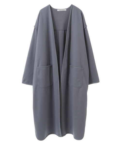 MELROSE claire（メルローズ クレール）の「【ウォーム感のあるノーカラーパイピングコート】（その他アウター・レディース・ブルーグレー/アイボリー/ブラック・FREE）」の17枚目の写真