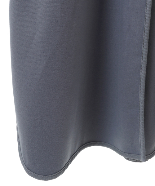 MELROSE claire（メルローズ クレール）の「【ウォーム感のあるノーカラーパイピングコート】（その他アウター・レディース・ブルーグレー/アイボリー/ブラック・FREE）」の12枚目の写真