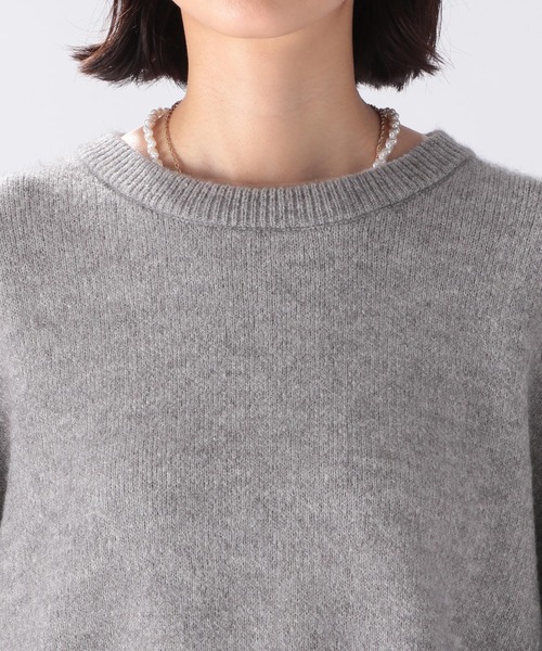 niko and...（ニコアンド）の「袖ボリュームスリットプルオーバー（ニット/セーター・レディース・ホワイト/オフホワイト/グレー/ピンク/ブルー・MEDIUM/LARGE）」の7枚目の写真