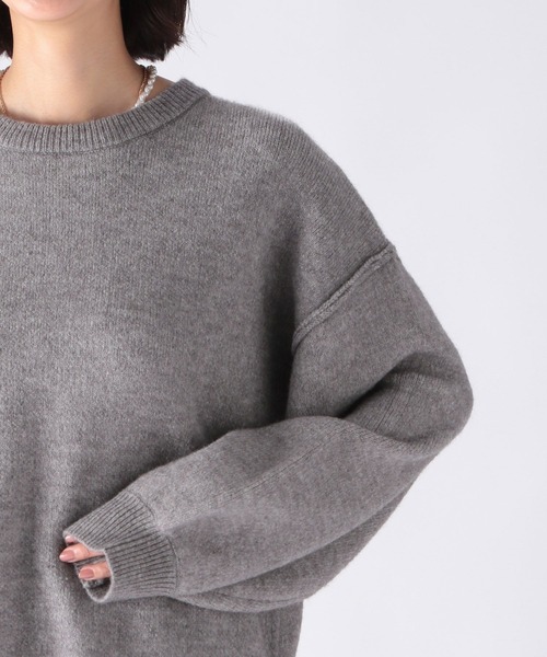 niko and...（ニコアンド）の「袖ボリュームスリットプルオーバー（ニット/セーター・レディース・ホワイト/オフホワイト/グレー/ピンク/ブルー・MEDIUM/LARGE）」の10枚目の写真