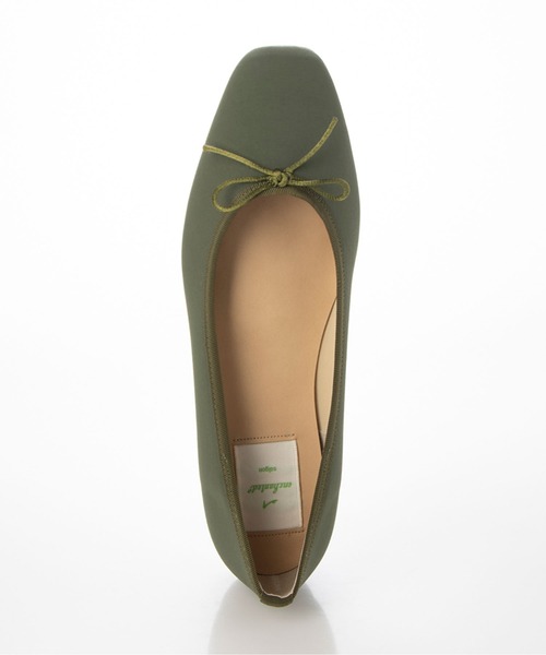 enchanted（エンチャンテッド）の「《晴雨兼用》撥水オニベジスクエアバレエシューズ（パンプス・レディース・カーキ/イエロー/ブラック/ベージュ/パープル/ネイビー・35/36/37/38/39/40）」の22枚目の写真