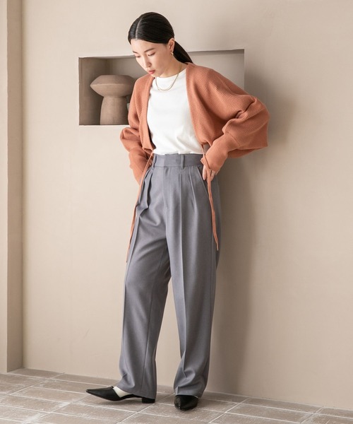 LOWRYS FARM（ローリーズファーム）の「マルチＷＡＹボレロカーデロングスリーブ　183177（カーディガン/ボレロ・レディース・ブルー/アイボリー/オレンジ・FREE）」の11枚目の写真