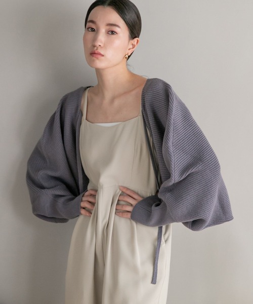 LOWRYS FARM（ローリーズファーム）の「マルチＷＡＹボレロカーデロングスリーブ　183177（カーディガン/ボレロ・レディース・ブルー/アイボリー/オレンジ・FREE）」の9枚目の写真