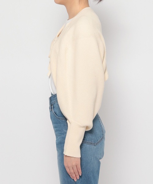 LOWRYS FARM（ローリーズファーム）の「マルチＷＡＹボレロカーデロングスリーブ　183177（カーディガン/ボレロ・レディース・ブルー/アイボリー/オレンジ・FREE）」の19枚目の写真