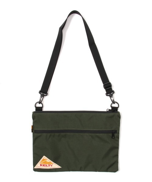 KELTY（ケルティ）の「【KELTY/ケルティ】ナイロンサコッシュ　フラットポーチM / VINTAGE FLAT POUCH M（ショルダーバッグ・メンズ・ダークグレー/モカ/タン/ブラック/オリーブ/ブラウン系その他/セージグリーン/ネイビー/マスタード・FREE）」の6枚目の写真