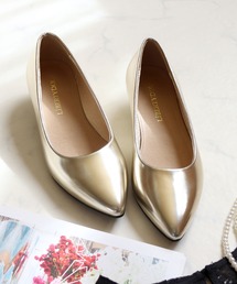 【箱無】PIPPICHIC ゴールド ポインテッドトゥ Pippichic（ピッピシック）の「【PIPPICHIC】ポインテッドトゥ