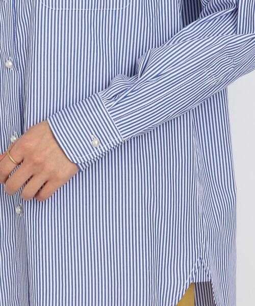 DRESKIP（ドレスキップ）の「◆パール調ボタン バンドカラー ブラウス（シャツ/ブラウス・レディース・ピンク系7/ネイビー系7/ブルー系2/オフホワイト・02/03）」の9枚目の写真