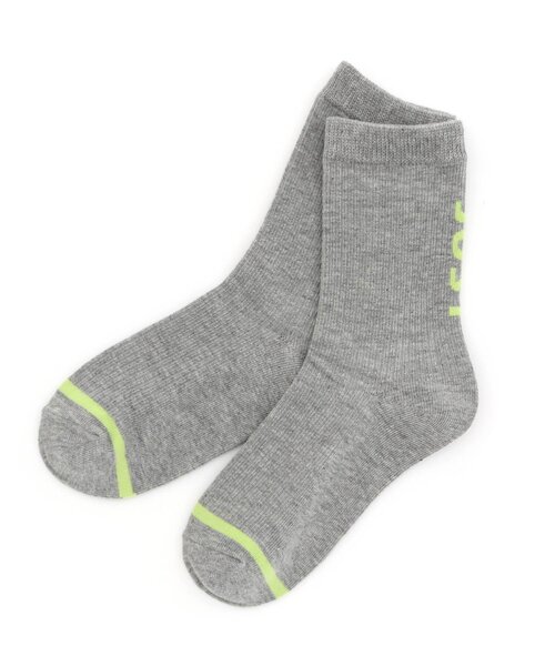 Ampersand(アンパサンド)の「ロゴソックス(ソックス/靴下・キッズ・ブラック/グレー/ブルー・12/15 /18/21/24)」の2枚目の写真