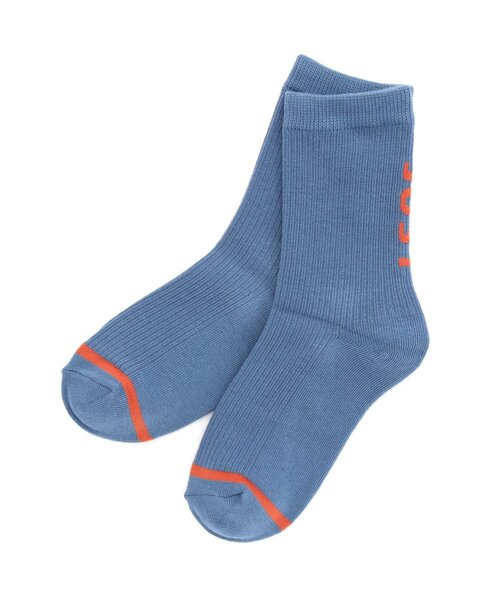 Ampersand(アンパサンド)の「ロゴソックス(ソックス/靴下・キッズ・ブラック/グレー/ブルー・12/15 /18/21/24)」の3枚目の写真