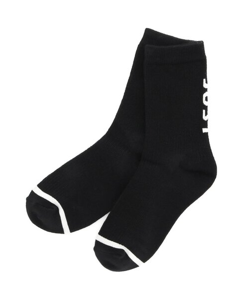 Ampersand(アンパサンド)の「ロゴソックス(ソックス/靴下・キッズ・ブラック/グレー/ブルー・12/15 /18/21/24)」の1枚目の写真