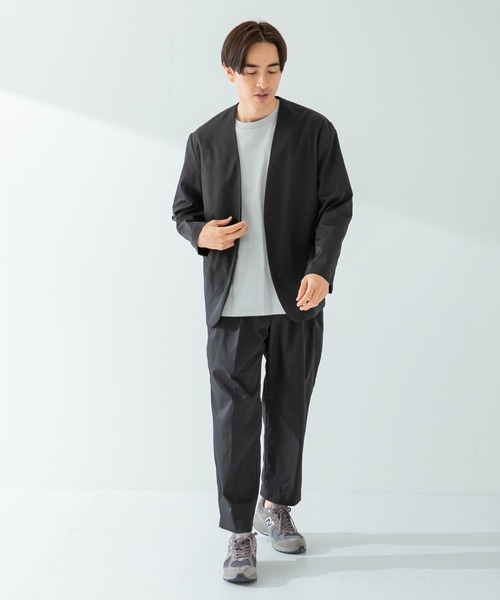 URBAN RESEARCH ROSSO MEN（アーバンリサーチロッソメン）の「『XLサイズあり』丸井織物ノーカラージャケット（テーラードジャケット・メンズ・ブラック/ネイビー・LARGE/MEDIUM/X-LARGE）」の7枚目の写真