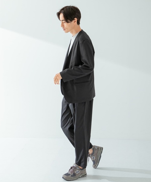 URBAN RESEARCH ROSSO MEN（アーバンリサーチロッソメン）の「『XLサイズあり』丸井織物ノーカラージャケット（テーラードジャケット・メンズ・ブラック/ネイビー・LARGE/MEDIUM/X-LARGE）」の8枚目の写真