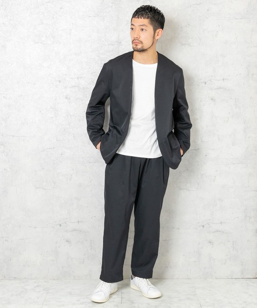 URBAN RESEARCH ROSSO MEN（アーバンリサーチロッソメン）の「『XLサイズあり』丸井織物ノーカラージャケット（テーラードジャケット・メンズ・ブラック/ネイビー・LARGE/MEDIUM/X-LARGE）」の16枚目の写真