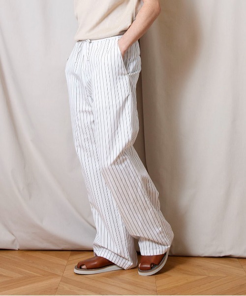 FACTOTUM（ファクトタム）の「【FACTOTUM】リネンリラックスイージーパンツ（スラックス・メンズ・ベージュ/ブルー/ブラック/ホワイト・44/48/46）」の2枚目の写真