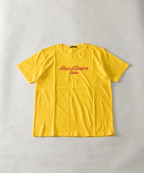 NYLAUS（ナイラス）の「CITYロゴプリントアソート レギュラーフィット ショートスリーブTシャツ（Tシャツ/カットソー・メンズ・ブラック系3/ホワイト系4/ブラック系6/ホワイト系8/ブラック系5/ブラック系8/ブラック系7/ブラック系2/ブラック系1/イエロー/グリーン/ホワイト系7/レッド/オレンジ系2/ホワイト系3/オレンジ系1/パープル/ホワイト系1/ネイビー/ブラック系4/ホワイト系6/ホワイト系5/ブルー/ホワイト系2・L/LL/M）」の21枚目の写真