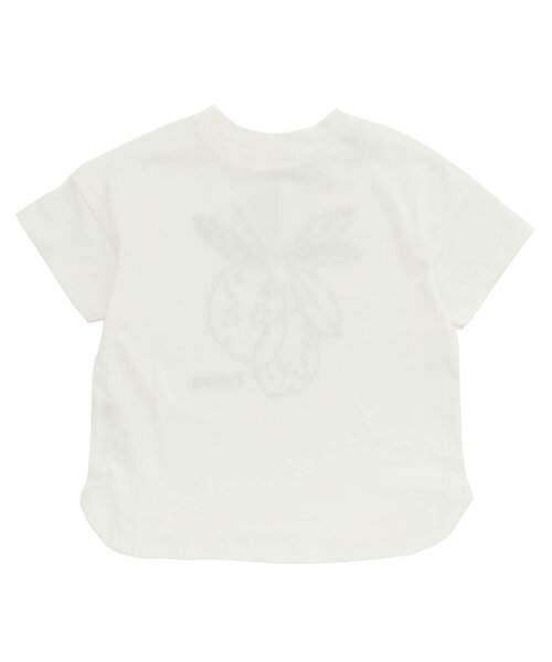 Ampersand（アンパサンド）の「【premier】グラフィック刺繍サイドスリットTシャツ（Tシャツ/カットソー・キッズ・ベージュ/グレー/オフホワイト・70/80/110/130/90/120/100/140）」の11枚目の写真