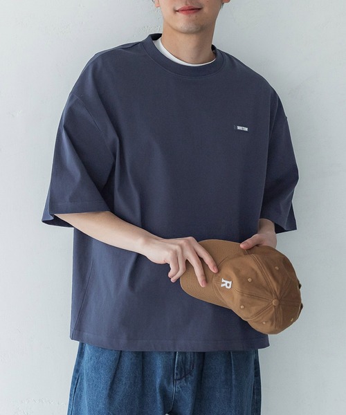 coca(coca)(コカ)の「メンズシリコンラバーワッペン半袖T(Tシャツ/カットソー・メンズ・ネイビー/ホワイト/ブラック・M/L/XL)」の3枚目の写真