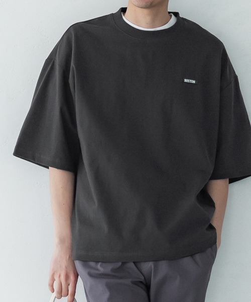 coca(coca)(コカ)の「メンズシリコンラバーワッペン半袖T(Tシャツ/カットソー・メンズ・ネイビー/ホワイト/ブラック・M/L/XL)」の1枚目の写真