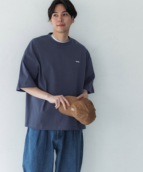 coca(coca)(コカ)の「メンズシリコンラバーワッペン半袖T(Tシャツ/カットソー・メンズ・ネイビー/ホワイト/ブラック・M/L/XL)」の9枚目の写真