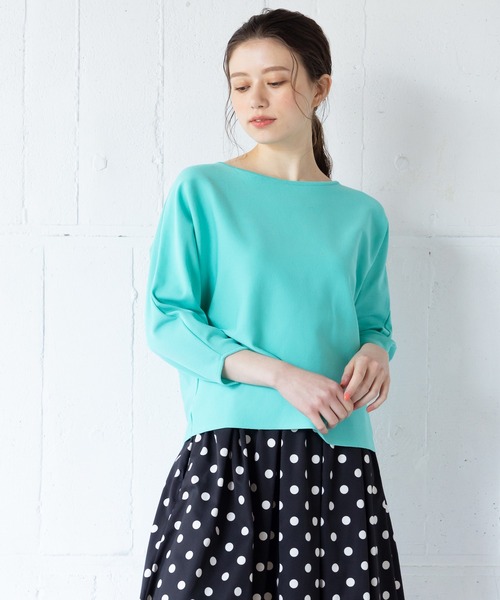 Brahmin（ブラーミン）の「【BRAHMIN】七分袖ボートネックニット（ニット/セーター・レディース・ロイヤルブルー/レモンイエロー/サンドベージュ・2）」の3枚目の写真