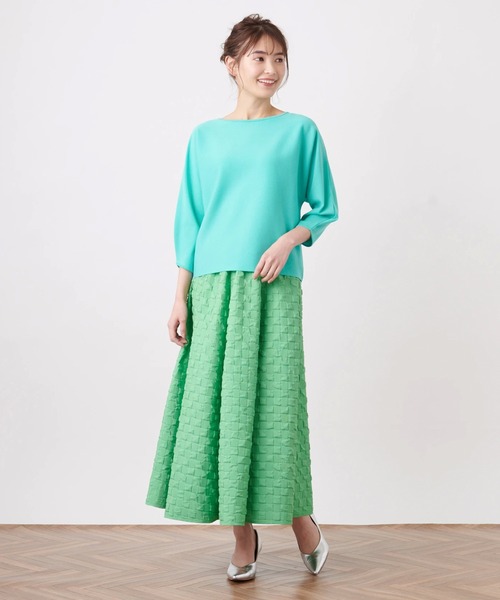 Brahmin（ブラーミン）の「【BRAHMIN】七分袖ボートネックニット（ニット/セーター・レディース・ロイヤルブルー/レモンイエロー/サンドベージュ・2）」の8枚目の写真