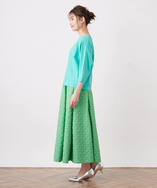 Brahmin（ブラーミン）の「【BRAHMIN】七分袖ボートネックニット（ニット/セーター・レディース・ロイヤルブルー/レモンイエロー/サンドベージュ・2）」の9枚目の写真