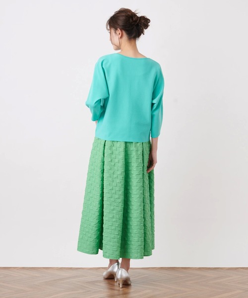 Brahmin（ブラーミン）の「【BRAHMIN】七分袖ボートネックニット（ニット/セーター・レディース・ロイヤルブルー/レモンイエロー/サンドベージュ・2）」の10枚目の写真