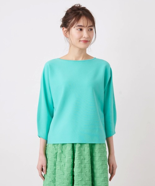 Brahmin（ブラーミン）の「【BRAHMIN】七分袖ボートネックニット（ニット/セーター・レディース・ロイヤルブルー/レモンイエロー/サンドベージュ・2）」の14枚目の写真