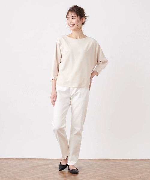 Brahmin（ブラーミン）の「【BRAHMIN】七分袖ボートネックニット（ニット/セーター・レディース・ロイヤルブルー/レモンイエロー/サンドベージュ・2）」の11枚目の写真