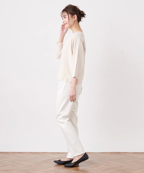 Brahmin（ブラーミン）の「【BRAHMIN】七分袖ボートネックニット（ニット/セーター・レディース・ロイヤルブルー/レモンイエロー/サンドベージュ・2）」の12枚目の写真