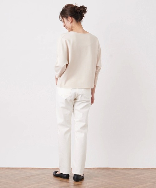 Brahmin（ブラーミン）の「【BRAHMIN】七分袖ボートネックニット（ニット/セーター・レディース・ロイヤルブルー/レモンイエロー/サンドベージュ・2）」の13枚目の写真