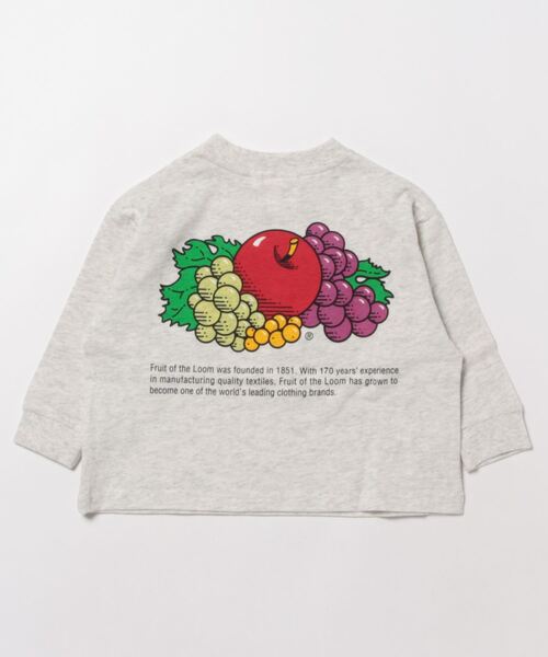 MARKEY'S（マーキーズ）の「【FRUIT OF THE LOOM】プリントロンT(80～160cm)（Tシャツ/カットソー・キッズ・杢グレー/ブラック・100/160/90/120/140/150/80/95/130/110）」の3枚目の写真