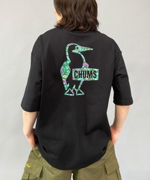 CHUMS（チャムス）の「CHUMS/チャムス オーバーサイズ フラワーブービーロゴ コラボTシャツ/バックプリントTシャツ/半袖Tシャツ CH01-2200（Tシャツ/カットソー）」